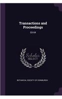Transactions and Proceedings