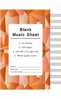 Blank Music Sheets