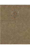 Monogram "1" Grid Sketchbook: (27 Monogram Raw 150 Grid-Sketch)
