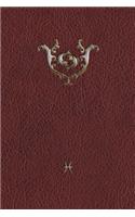 Monogram Pisces Journal: Blank Diary Journal Log Notebook