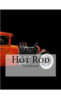 Hot Rod Notebook: Notebook with 150 lined pages