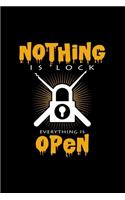 Nothing is lock everything is open