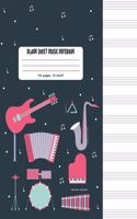 Blank Sheet Music Notebook