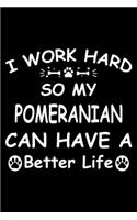 I Work Hard So My Pomeranian Can Have A Better Life