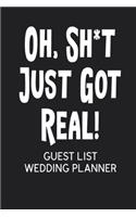 Oh, Sh*t Just Got Real! Guest List Wedding Planner