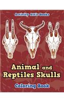 Animal and Reptiles Skulls Coloring Book