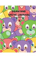 Draw and Write Journal: with prompts, Creative Drawing and Writing Prompts for Kids, Parents, Teachers. Sketchbook/Journal for children, boys, girls. Teddy Bear Matt Cover.