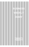 Business Weekly Diary Twenty Twenty: 6x9 week to a page diary planner. 12 months monthly planner, weekly diary & lined paper note pages. Perfect for teachers, students and small busines