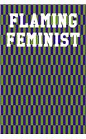 Flaming Feminist: Dot Grid Notebook 6"x9" 120 Pages