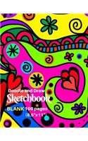 Doodle and Draw Sketchbook, Blank 100 pages (8.5x 11)