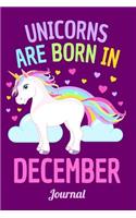 Unicorns Are Born in December Journal