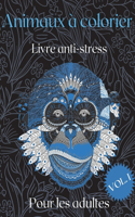 Livre de coloriage d'animaux pour adultes