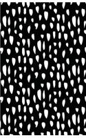 Journal Notebook Abstract Splashes In Black