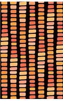 Bullet Journal Abstract Rectangles in Orange: Graph Design - 162 Numbered Pages with 150 Graph Style Grid Pages, 6 Index Pages and 2 Key Pages in Easy to Carry 5.5 X 8.5 Size