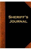 Sheriff's Journal