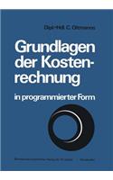 Grundlagen Der Kostenrechnung in Programmierter Form