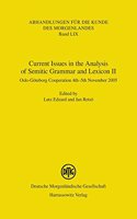 Current Issues in the Analysis of Semitic Grammar and Lexicon II