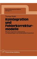 Kointegration Und Fehlerkorrekturmodelle