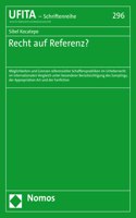 Recht Auf Referenz?