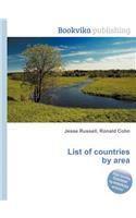 List of Countries by Area: (English)