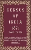 Census of India 1871: Supplementary Tables of the Census Results of The Madras Presidency Volume Book 14 V. 2nd [Hardcover]