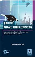 Quality in Private Higher Education