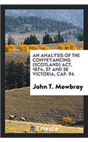 AN ANALYSIS OF THE CONVEYANCING  SCOTLAN