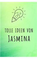 Tolle Ideen von Jasmina: Unliniertes Notizbuch mit Rahmen für deinen Vornamen