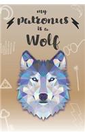 My Patronus Is A Wolf: Cute Wolf Lovers Journal / Notebook / Diary / Birthday Gift (6x9 - 110 Blank Lined Pages)