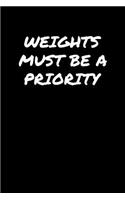 Weights Must Be A Priority