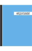 Dot grid notebook journal: The large minimalists planner for creativity, self expression and doodling - Deep sky blue cover art design