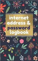 Internet Address & Password Logbook: Internet Password Logbook: Floral Design: Keep track of: usernames, passwords, web addresses in one easy & organized location, Password Notebook wit(9 Internet Address & Password Logbook)