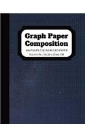 Graph Paper Composition: Graph paper pages and White Paper Blank Notebook Squared Graphing Paper Quad Ruled 5 squares per inch 100 pages 8.5 x 11 in.