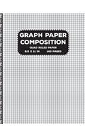 Graph Paper Composition: Quad Ruled Paper Notebook Journal Gift for Birthday & School 5x5 Grid Paper 8.5 x 11 inch 140 Pages ( Math Diary teacher and student )