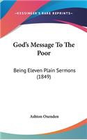 God's Message To The Poor