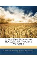 Jahr's New Manual of Homoepathic Practice, Volume 1