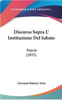 Discorso Sopra L' Instituzione del Sabato