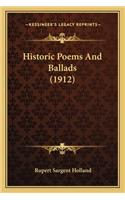 Historic Poems and Ballads (1912)