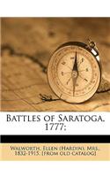 Battles of Saratoga, 1777;