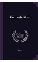 Poetry and Criticism
