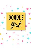 Doodle Girl: Dot Grid Journal Notebook