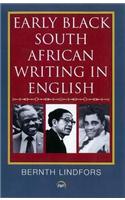 Early Black South African Writing in English