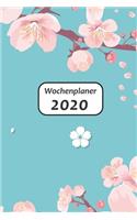 Wochenplaner 2020: Trendy Kalender für Frauen und Mädchen mit Kirschblüten 6*9 Termine, Aufgaben, Notizen, TO-DO Liste