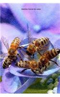 Abeilles Carnet de notes: Journal A5 ligné original de 119 pages- Une belle idée de cadeau pour les amoureux des animaux
