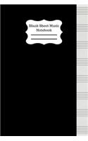 Blank Sheet Music Notebook