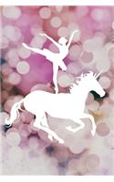 Ballerina Unicorn Notebook For Girls