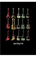 Just Plug It In: Prayer Journal & Guide To Prayer, Praise And Showing Gratitude To God And Christ For 80s Rock & Roll Music Fans, Retro Style Electric Guitar Lovers 