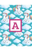 A: Letter Monogrammed Unicorn Daily Planner January 2020 - December 2020 Appointment Book Day Schedule For Women Girls - Cute Magical Animal (8.5"x11")