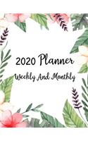2020 Planner Weekly And Monthly