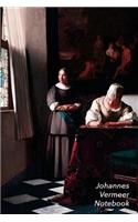 Johannes Vermeer Notebook: Lady Writing a Letter with Her Maid Journal - 100-Page Beautiful Lined Art Notebook - 6 X 9 Artsy Journal Notebook (Art Masterpieces)